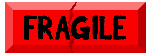 pozor křehké